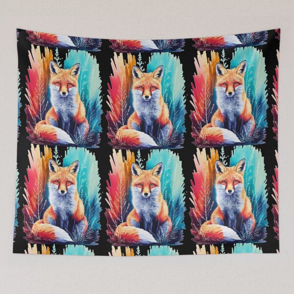 Artikelvorschau, Süßer Fuchs. Entzückender Fuchs, Aquarellfuchs, Fuchszeichnung, Blumenfuchs, Fuchsbild entworfen und verkauft von FoxVibes.