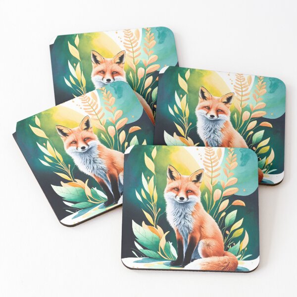 Artikelvorschau, Süßer Fuchs. Entzückender Fuchs, Aquarellfuchs, Fuchszeichnung, Blumenfuchs, Fuchsbild entworfen und verkauft von FoxVibes.