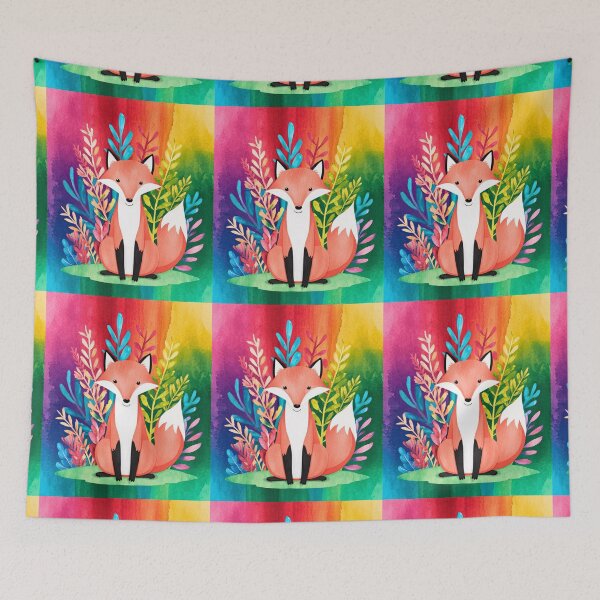 Artikelvorschau, Süßer Fuchs. Entzückender Fuchs, Aquarellfuchs, Fuchszeichnung, Blumenfuchs, Fuchsbild entworfen und verkauft von FoxVibes.