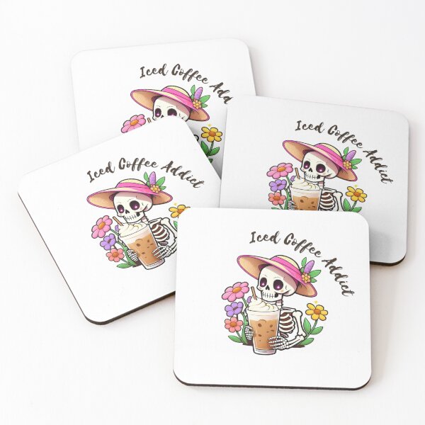 Item preview, Iced Coffee Addict_1 designed and sold by ᴛʜᴇ ᴛɪɴʏ Qᴜɪʀᴋ ᴄᴏ..