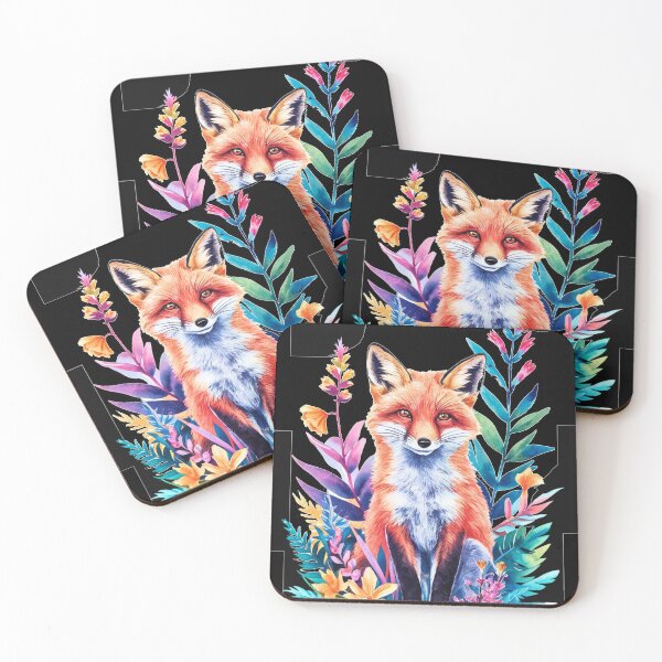 Artikelvorschau, Süßer Fuchs. Entzückender Fuchs, Aquarellfuchs, Fuchszeichnung, Blumenfuchs, Fuchsbild entworfen und verkauft von FoxVibes.