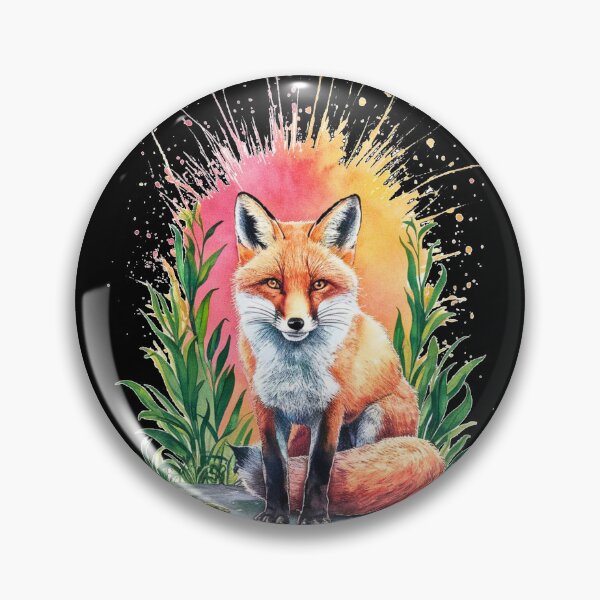 Artikelvorschau, Süßer Fuchs. Entzückender Fuchs, Aquarellfuchs, Fuchszeichnung, Blumenfuchs, Fuchsbild entworfen und verkauft von FoxVibes.