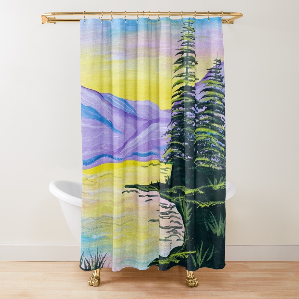 A Lake full of Colours Shower Curtain