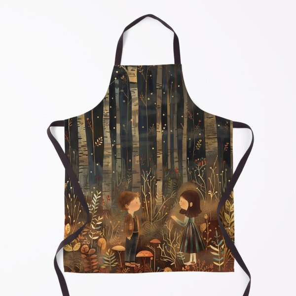 Item preview, Boy and Girl Exploring a Magical Forest designed and sold by scooterbaby.