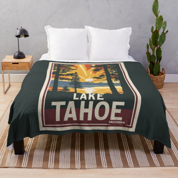 Item preview, A Vintage Travel Illustration of Lake Tahoe - California designed and sold by GoodOldVintage.