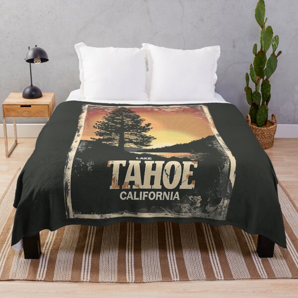 Item preview, A Vintage Travel Illustration of Lake Tahoe - California designed and sold by GoodOldVintage.