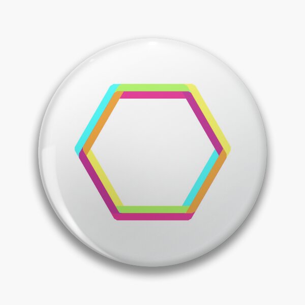 Item preview, Colourful overlapping hexagons CMYK designed and sold by geetarv.