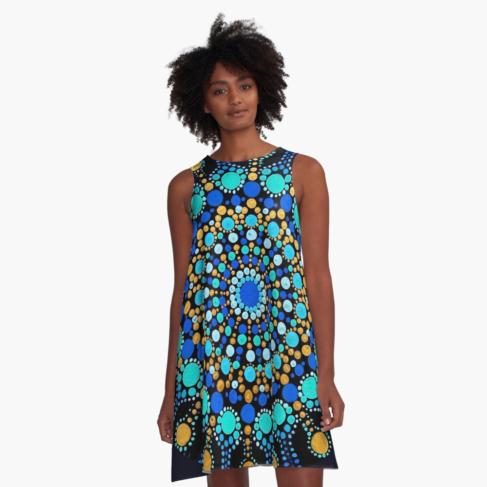 Tranquil Mandala A-Line Dress