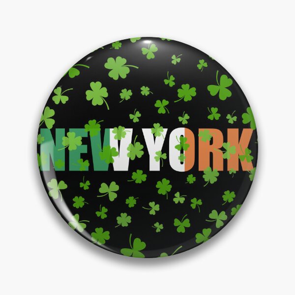 Item preview, Irish Shamrocks Ireland Flag Over New York designed and sold by HolidayT-Shirts.