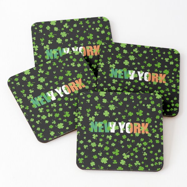Item preview, Irish Shamrocks Ireland Flag Over New York designed and sold by HolidayT-Shirts.