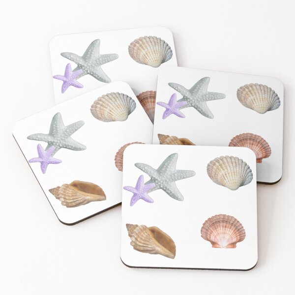 Item preview, Pack of 4 Seashell Stickers designed and sold by Letsgonjdevils0.