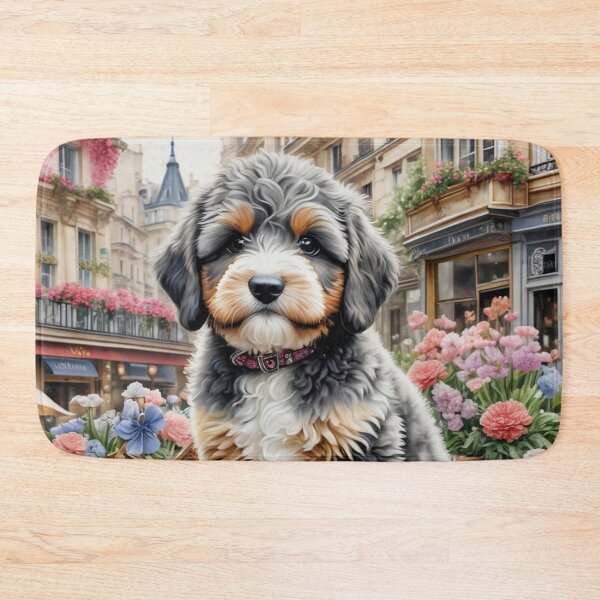 Item preview, Charming Mini Bernedoodle designed and sold by Wags & Tails.