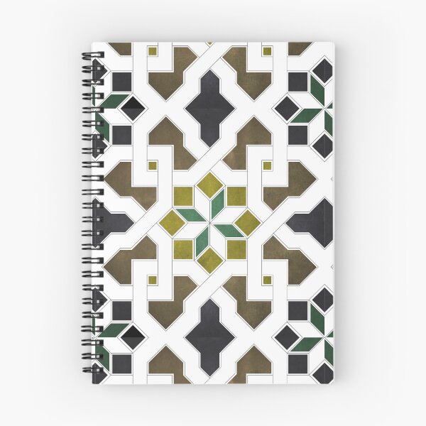 Item preview, Oriental tile pattern - black, brown, white, morocco tile design 1x1 designed and sold by ohaniki.