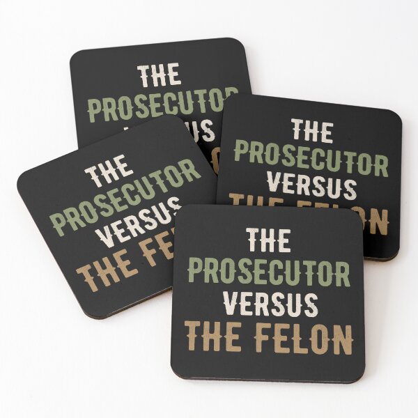 Item preview, The Prosecutor Versus The Felon Ironic Design designed and sold by Robert Diebold.