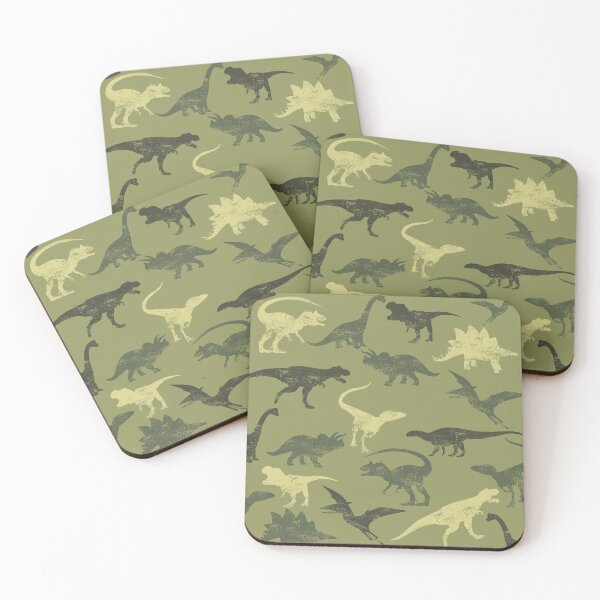 Item preview, Vintage Green and Brown Dinosaur Sponge Paint designed and sold by Melissify.