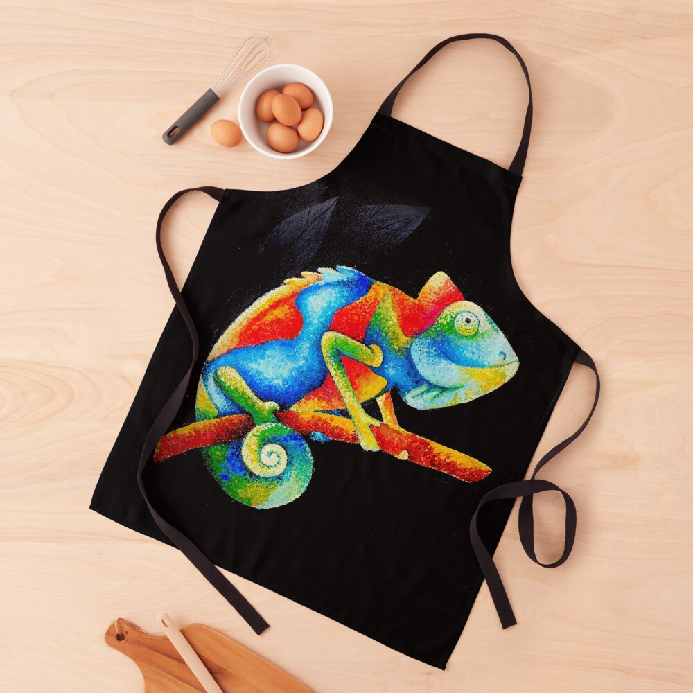 Smiling Chameleon Apron