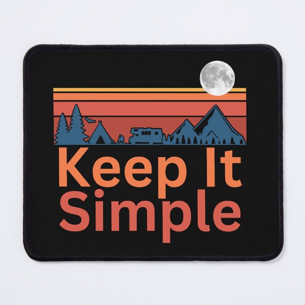 Item preview, Retro Keep It Simple Camping Design designed and sold by AlienOccupation.