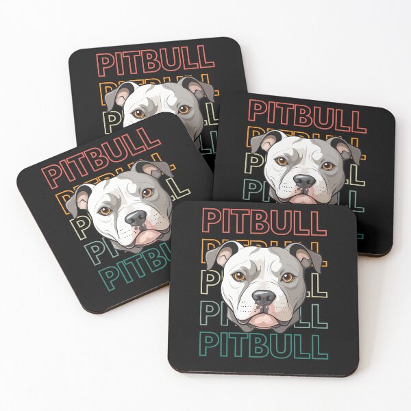 Item preview, Pitbull Cartoon Art: Vintage Dog Lover Design designed and sold by andasanc14.