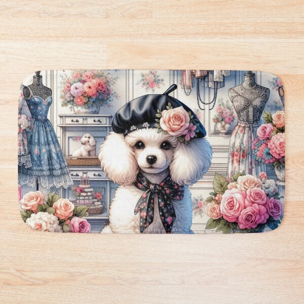 Item preview, Charming White Poodle designed and sold by Wags & Tails.