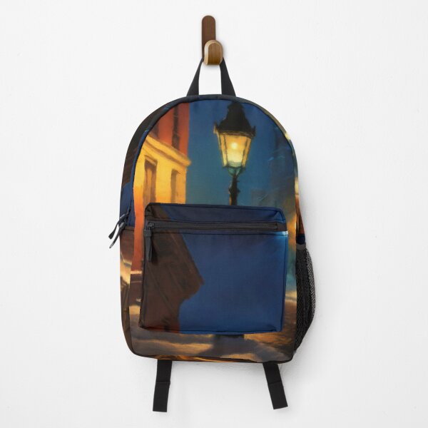 Item preview, Moonlit Serenity on Snowy Urban Street designed and sold by Zeph1.