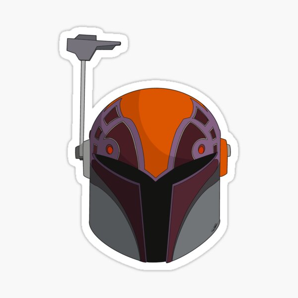 Vista previa del artículo con la obra «Casco de Sabine Wren (temporada 3)», diseñado y vendido por AnAncientGinger.