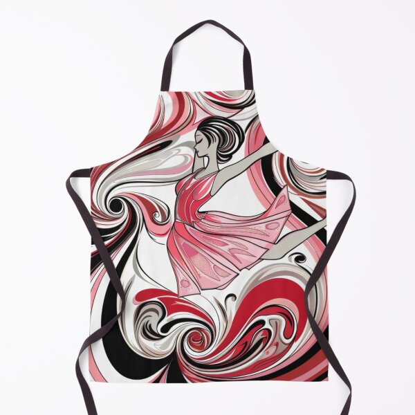 Item preview, Interesting swirly dancer kicking up her heels designed and sold by liana campbell.