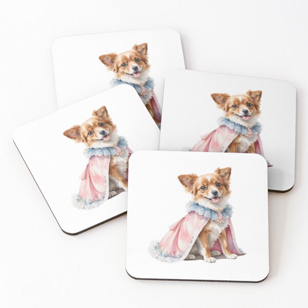 Item preview, Watercolor Dog Wonderland in Retro Attire designed and sold by Victoria Riabov.