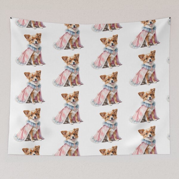 Item preview, Watercolor Dog Wonderland in Retro Attire designed and sold by Victoria Riabov.