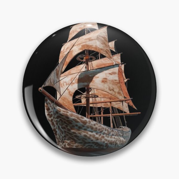 Item preview, Model of a Tall Ship with Multiple Sails Craftsmanship are Highlighted in this Captivating Scene designed and sold by macadolie.