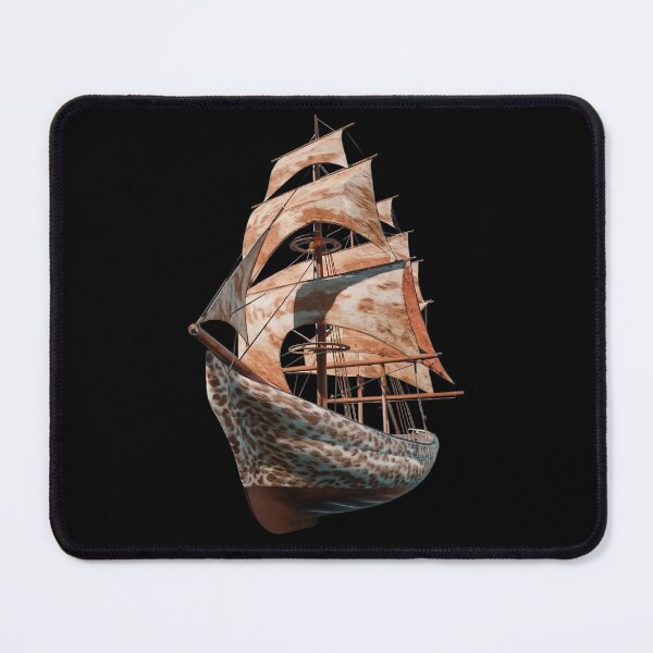 Item preview, Model of a Tall Ship with Multiple Sails Craftsmanship are Highlighted in this Captivating Scene designed and sold by macadolie.