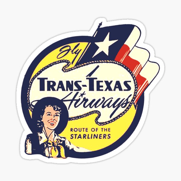 Trans Texas Airways Sticker