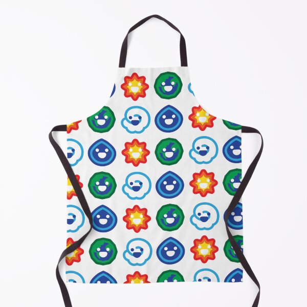 Item preview, Cute Elemental Icons Pattern - Adorable Earth, Water, Air, and Fire Faces designed and sold by Carsondood.
