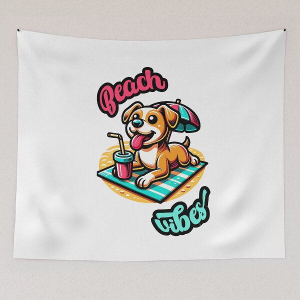Item preview, Sun, Surf, Sand and Wagging Tails designed and sold by GrannyKaz123.