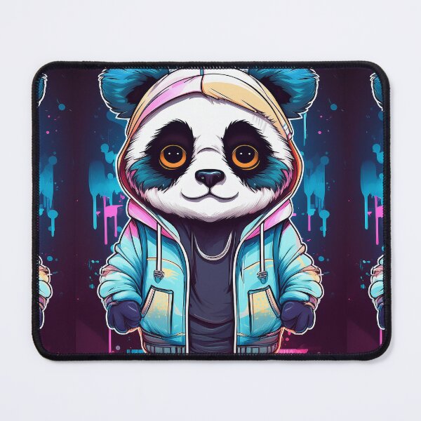 Artikelvorschau, Kapuzenpullover Panda entworfen und verkauft von Monograms Ultd.