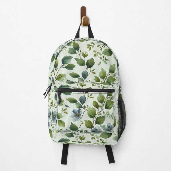 Item preview, Cottagecore Blue and Green Floral Pattern designed and sold by Ai Enchanted Art | Cottagecore • Whimsigoth • Aesthetic Designs.