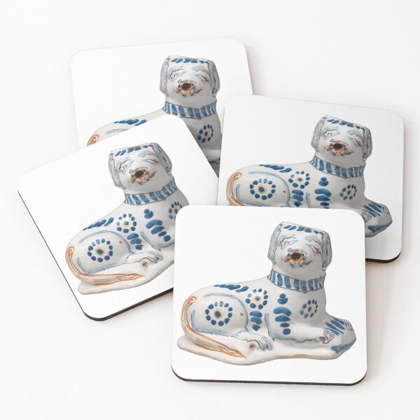 Item preview, Perro británico de cerámica azul y blanca, siglo XVII designed and sold by AnimaliaStar.