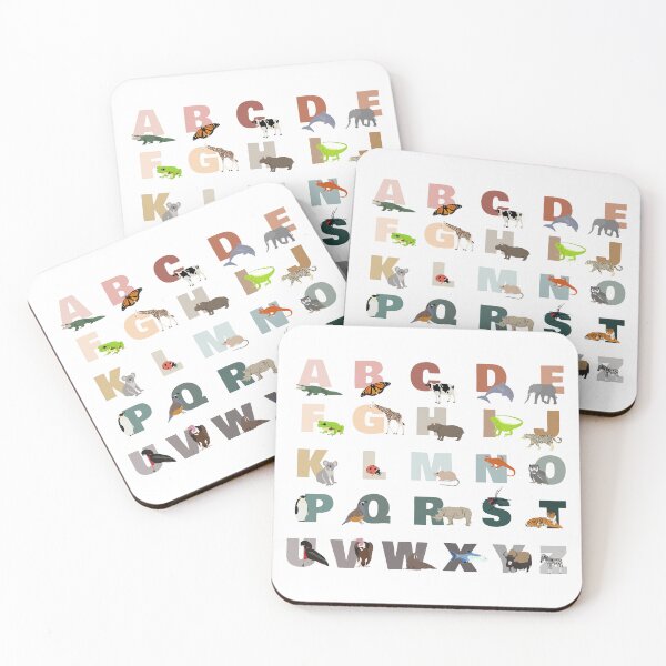 Item preview, Cute Alphabet ABC Animals designed and sold by idovedesign.