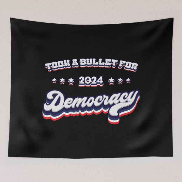 Item preview, Took A Bullet For Democracy - 2024 Election designed and sold by Whimsical  Thinker.