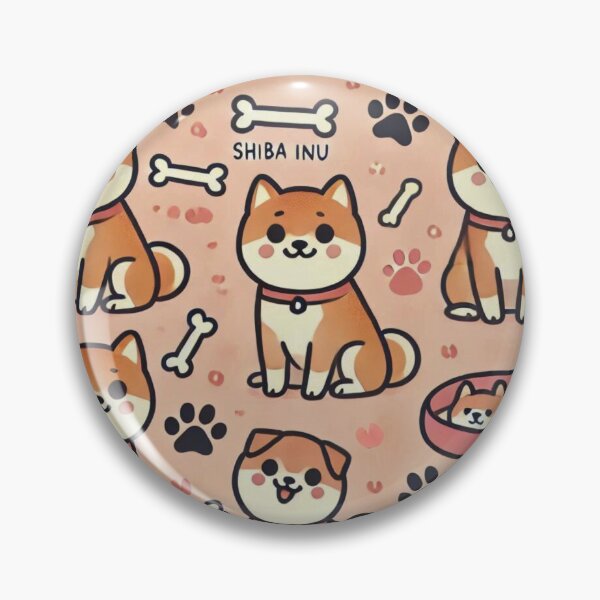 Item preview, Cute Shiba Inu Pattern designed and sold by BillyD-Art.