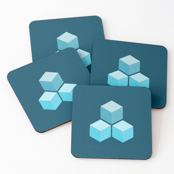 Item preview, Cube Set, Light Blue Cubes, Pastel Ice Blue Cubes designed and sold by Art Shimmers.