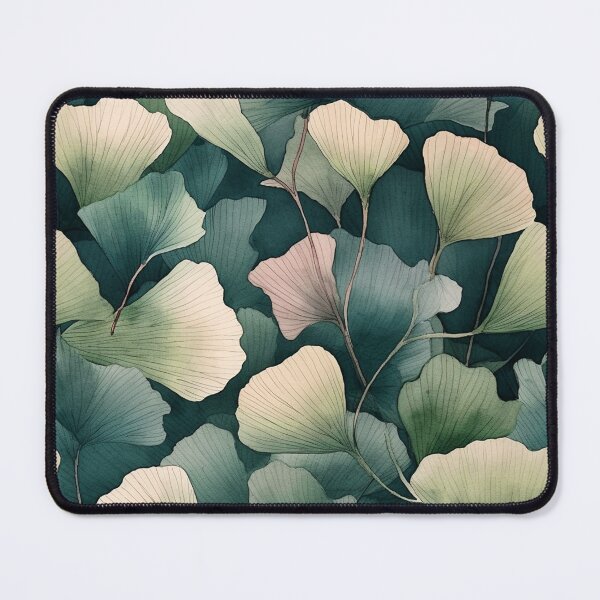 Item preview, Elegant Ginkgo leaves seamless pattern watercolor drawing designed and sold by trendiefoxx.