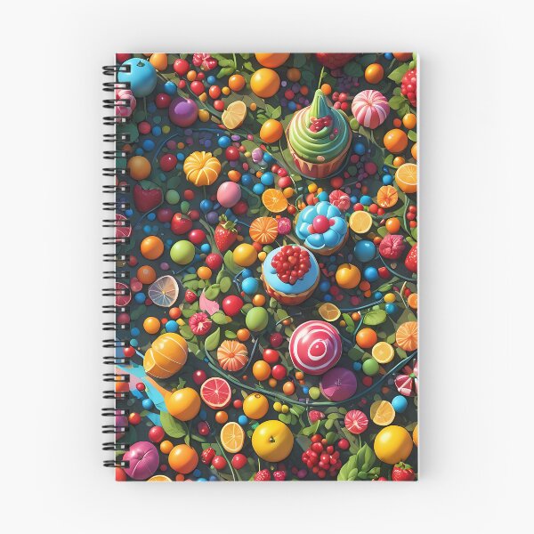 Item preview, Vibrant pattern of fruits, candies, cupcakes designed and sold by Astralia.