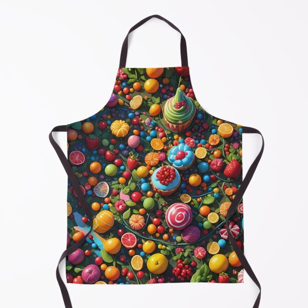Item preview, Vibrant pattern of fruits, candies, cupcakes designed and sold by Astralia.