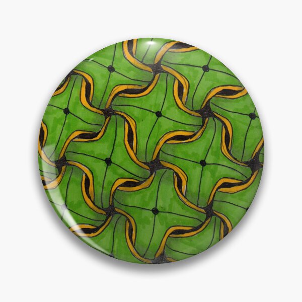 Item preview, Interlocking Green Pattern  designed and sold by KelsiePaints13.