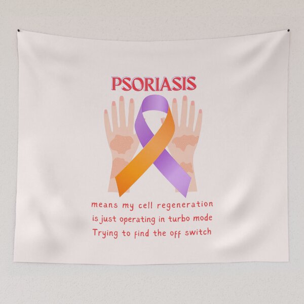 Item preview, Psoriasis Warrior:Fighting the flakes,Psoriasis Awareness  designed and sold by OwlWorks.