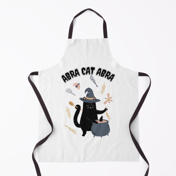 Item preview, Abra Cat Abra Cat Funny Halloween Witch Spell Making Black Cat designed and sold by SZPdezigns.
