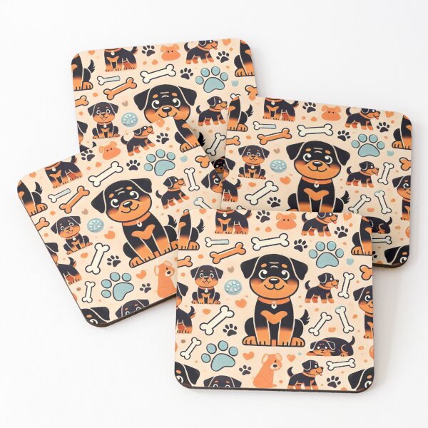 Item preview, Cute Rottweiler Pattern designed and sold by BillyD-Art.