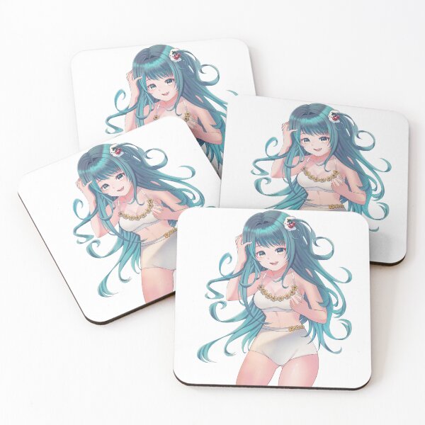 Item preview, Blue Hair Anime girl designed and sold by AngryLilyCafe.