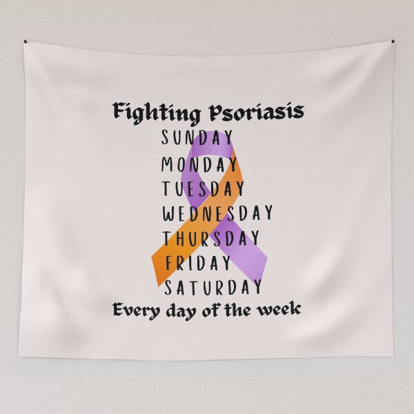 Item preview,  Psoriasis Warrior: Fighting Psoriasis Everyday of the Week,Psoriasis  Awareness, designed and sold by OwlWorks.