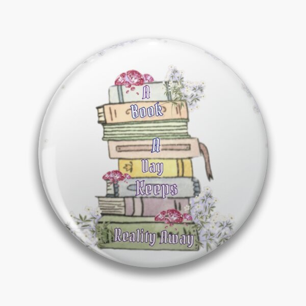 Item preview, A book a day keeps reality away !  designed and sold by booktalkruby.
